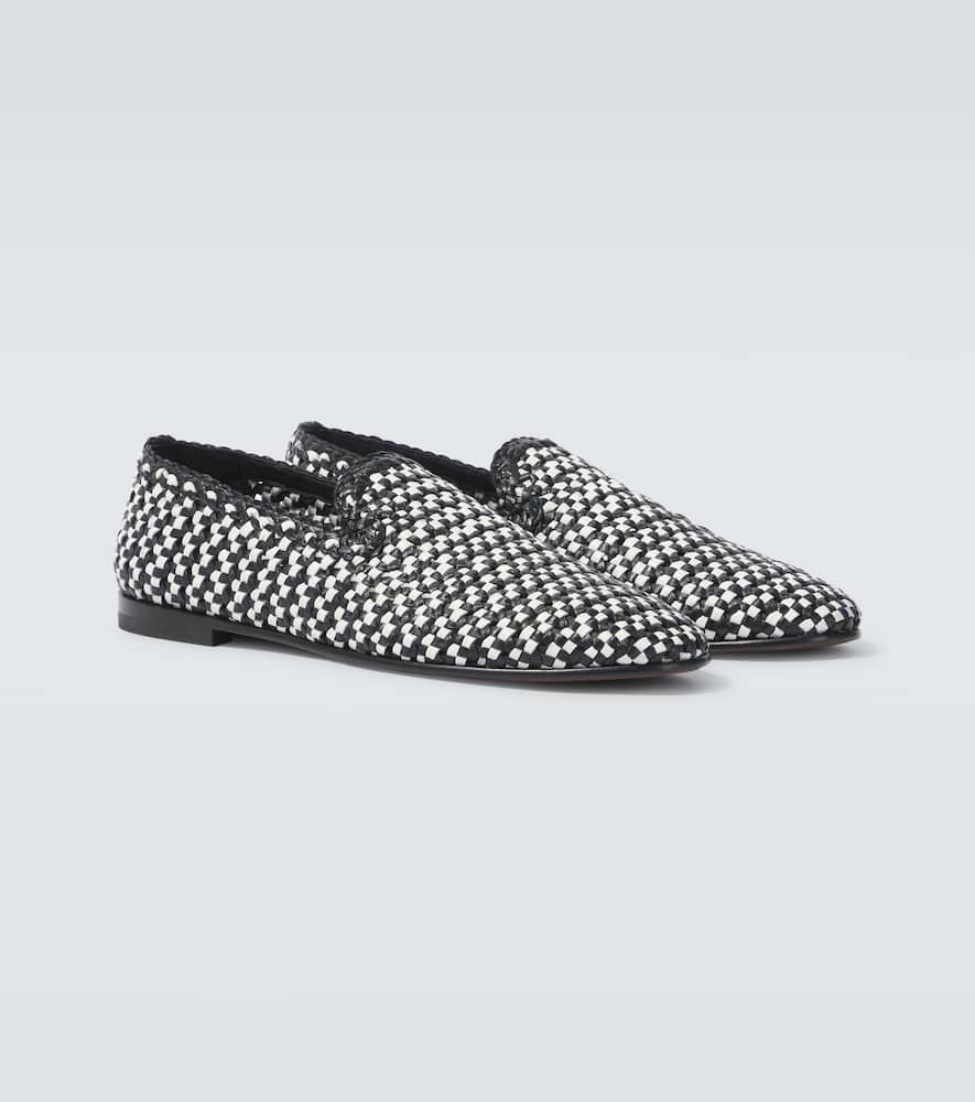 Formale woven leather loafers