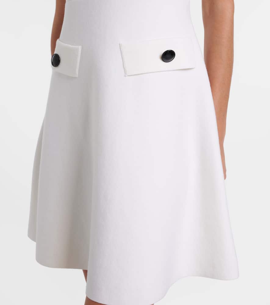 Sharp Ambition wool-blend minidress
