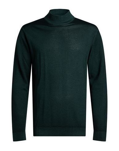 Man Turtleneck Dark green Size XXL Merino Wool