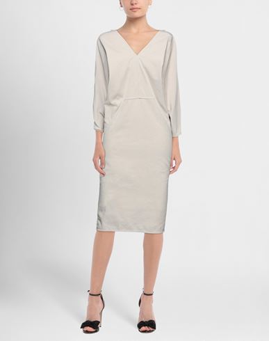 Woman Midi dress Taupe Size 2 Cotton, Viscose, Elastane, Polyamide