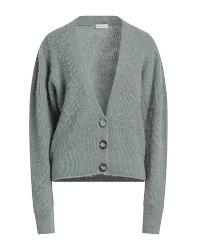 Woman Cardigan Sage green Size L Acrylic, Polyamide, Alpaca wool