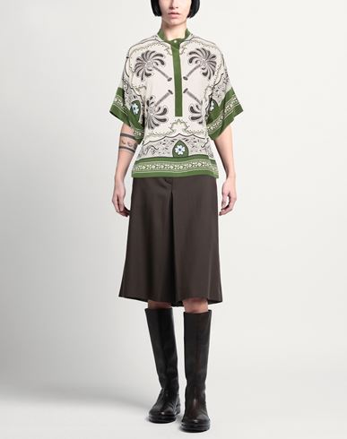 Woman Top Military green Size L Silk
