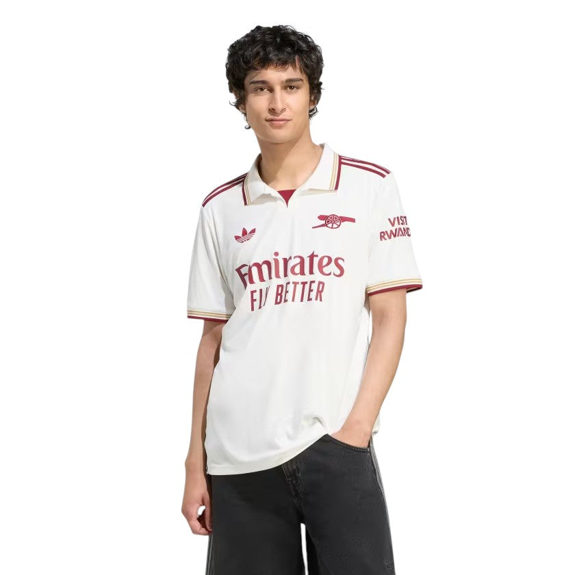 Arsenal 2025/2026 Third Kit 'Cloud White Burgundy'