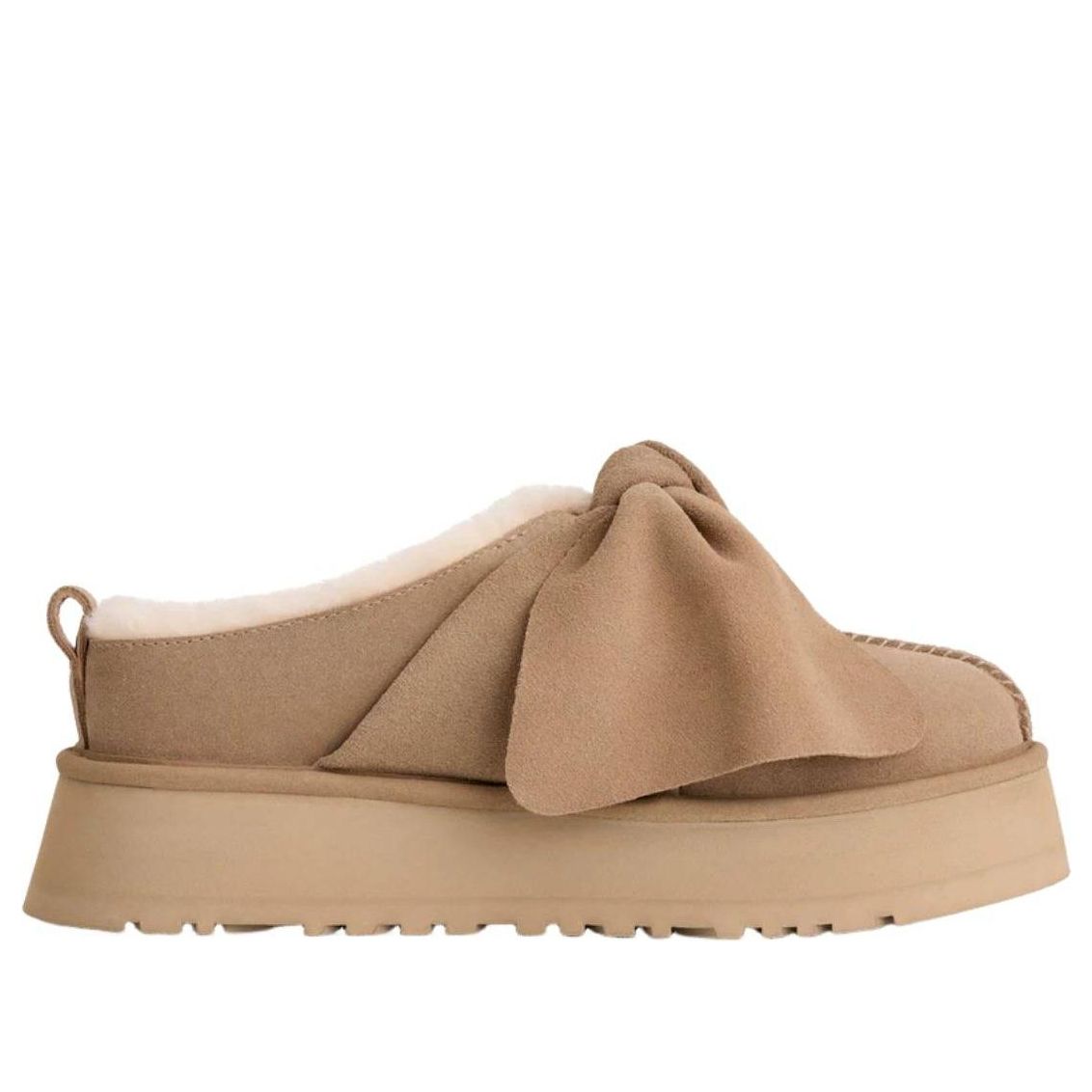 (WMNS) Platform Slip-On Bow Slipper 'Sand'