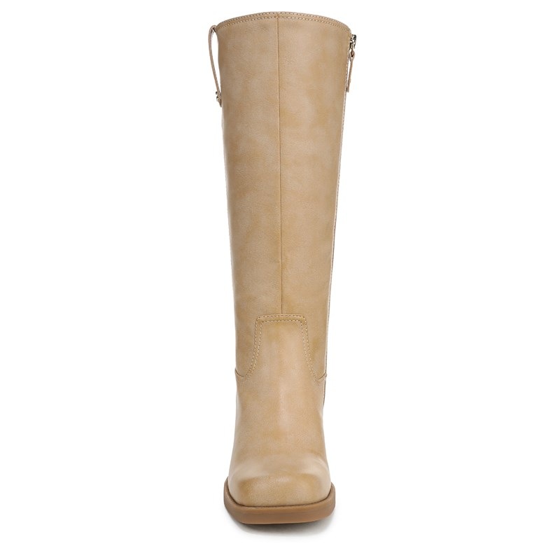 Women's Joplin Tall Wide Calf Boots (Warm Tan Faux Leather)