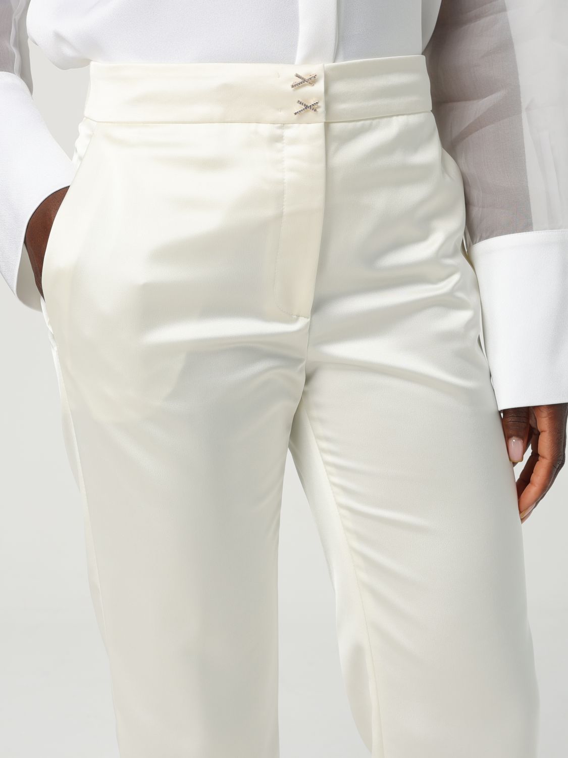Satin trousers - Black