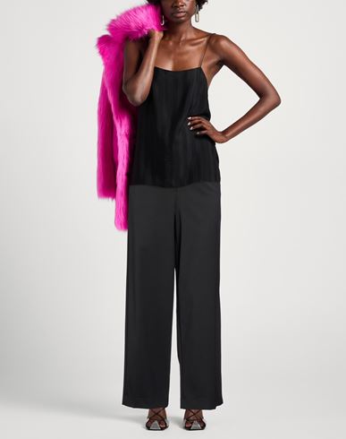 Woman Pants Black Size 2 Polyester, Virgin Wool, Elastane