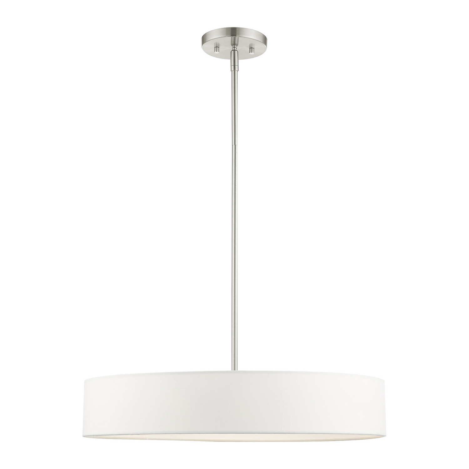 Brushed Nickel Four Light Pendant from the Venlo Collection