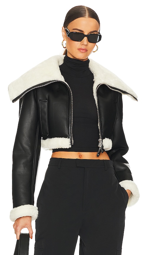 L'Academie KURZE JACKE LILIANNA in Black. Größe XS. Also in