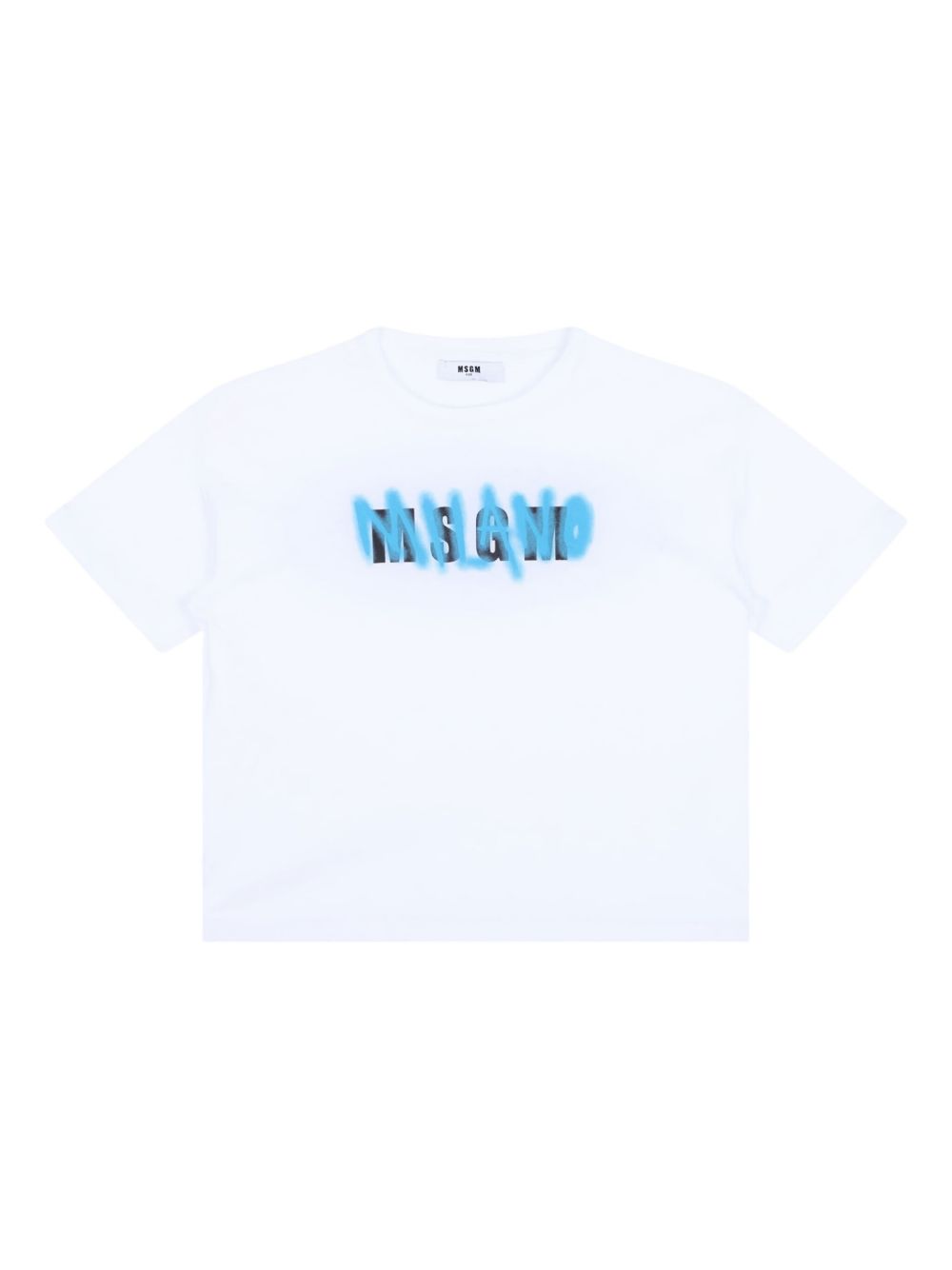 MSGM Kids logo-print T-shirt - White