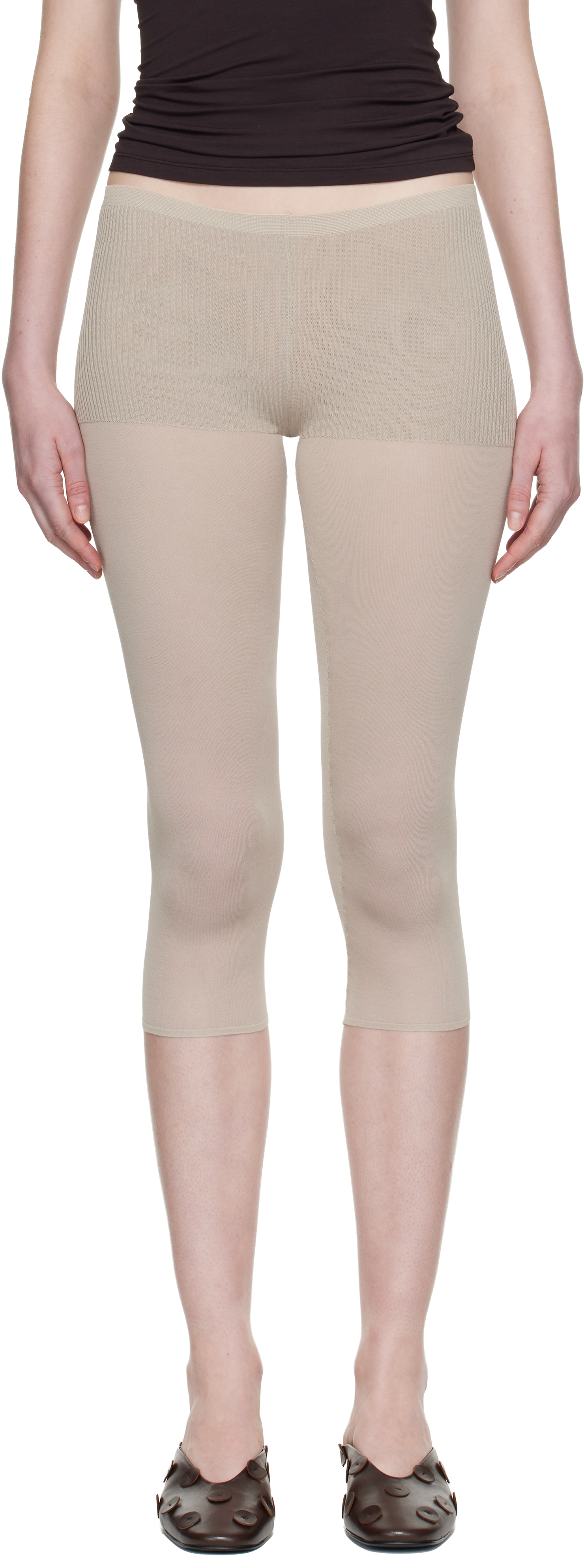 Beige Meleta Leggings