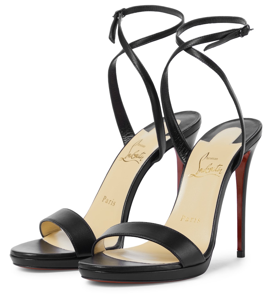 Loubi Queen 120 leather sandals