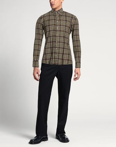 Stenströms Man Shirt Brown Size L Cotton