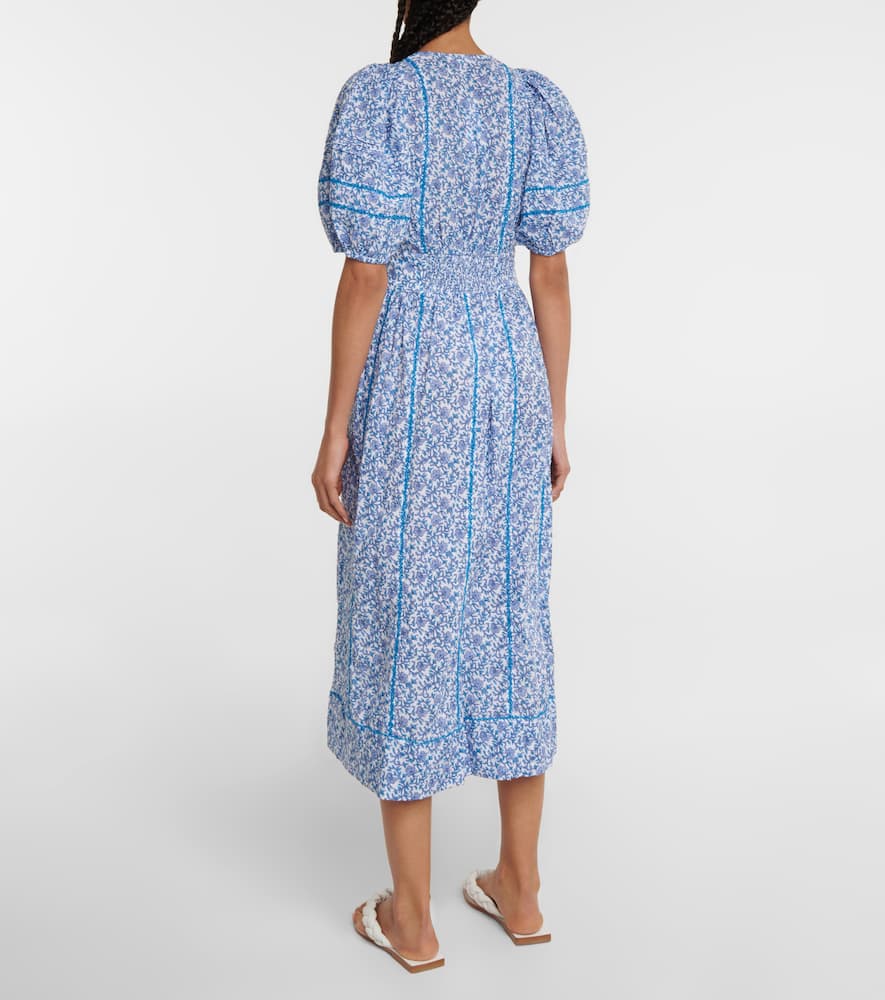 Reine floral midi dress