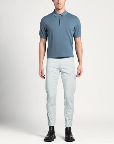 Man Pants Light grey Size 36 Cotton, Elastane