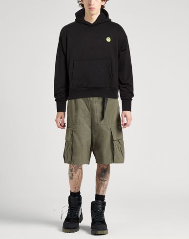 Man Sweatshirt Black Size S Cotton