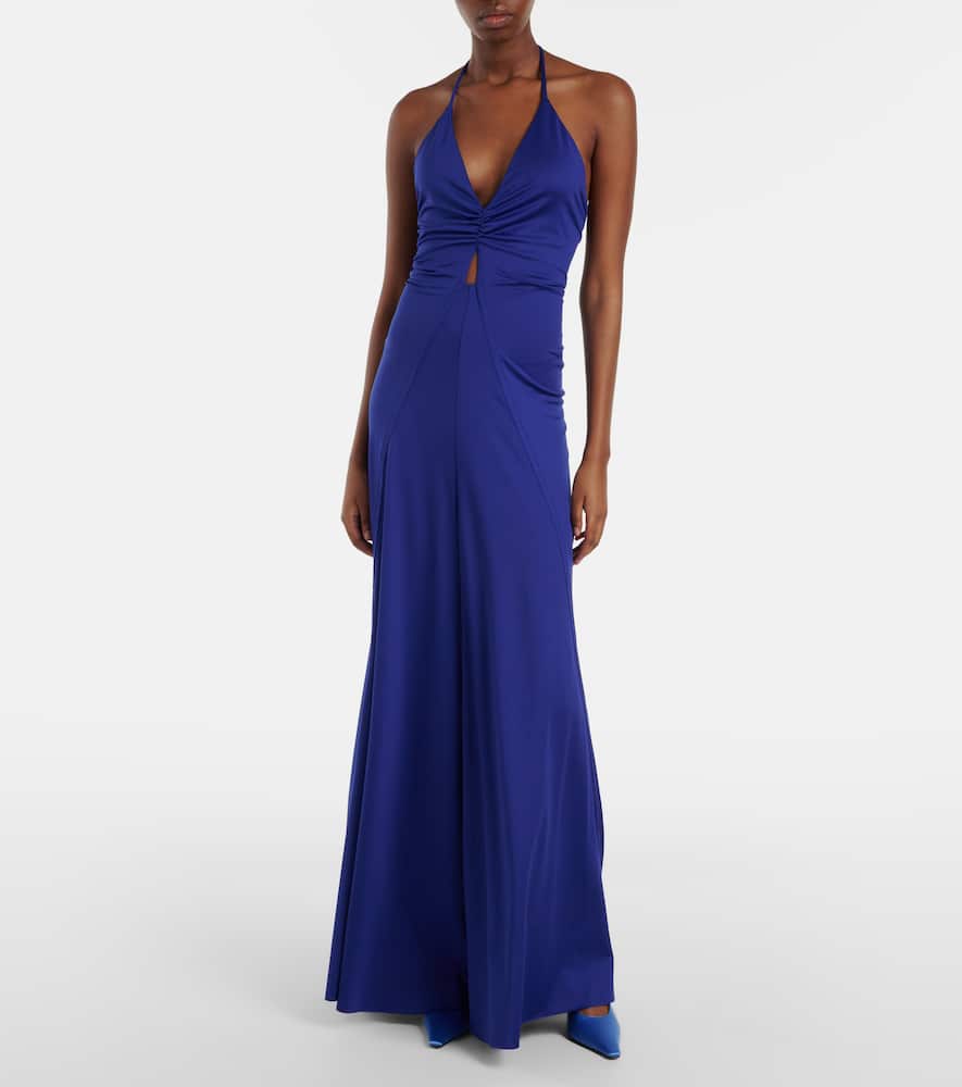 Ruched maxi dress