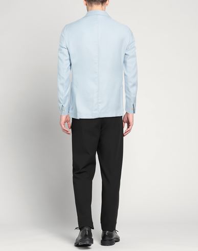 Platinum Man Blazer Sky blue Size 40 Cashmere, Silk, Linen