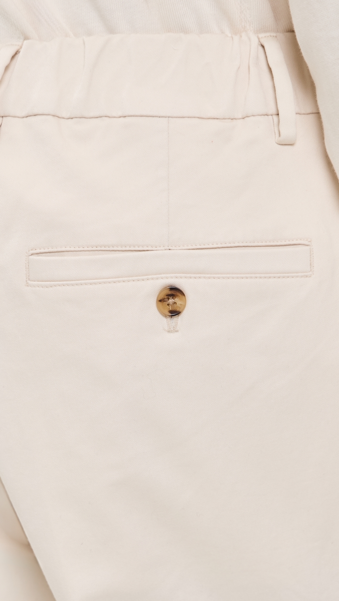 Kaye Cotton Relaxed Pleated Trousers Ivory