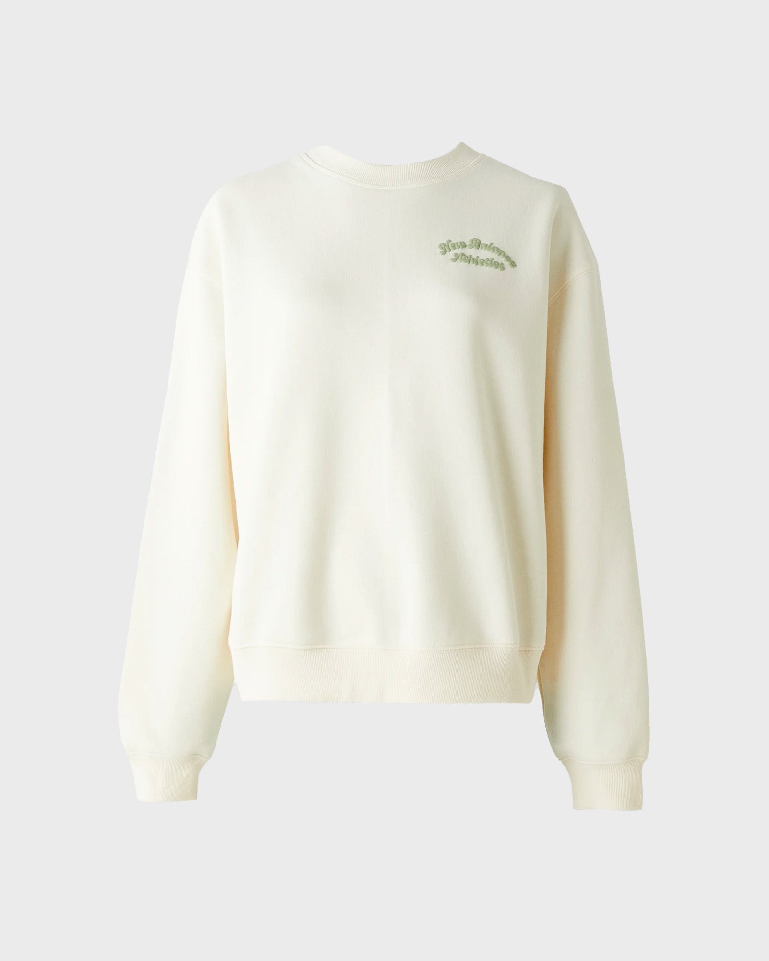 New Balance Sweatshirt Linear Heritage Fleece Crew White