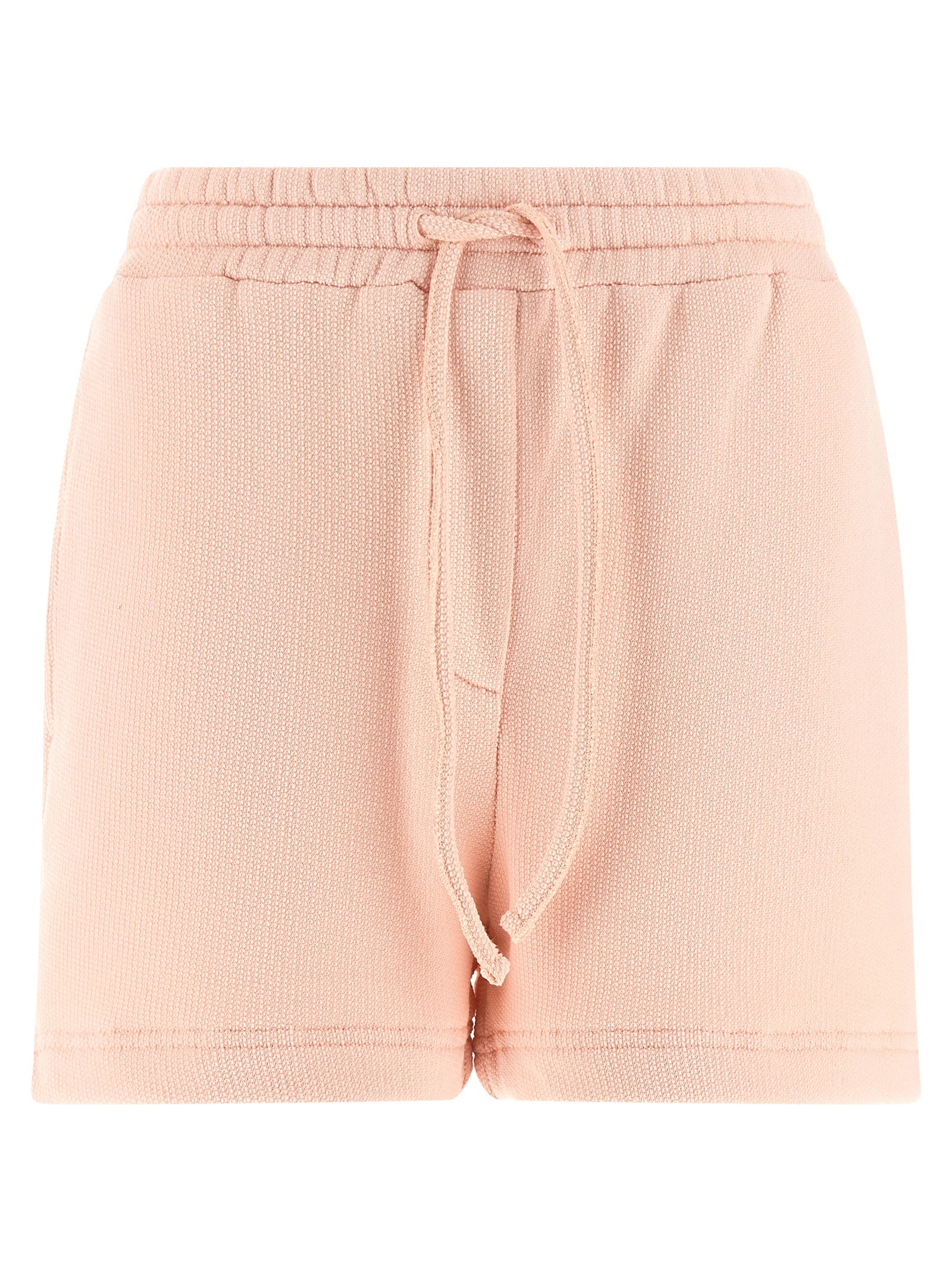 Cotton Terry Bermuda Shorts — Pink