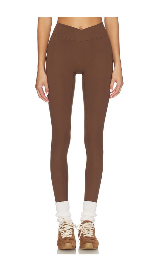 437 The V Legging in Burgundy. - XS also in L, M