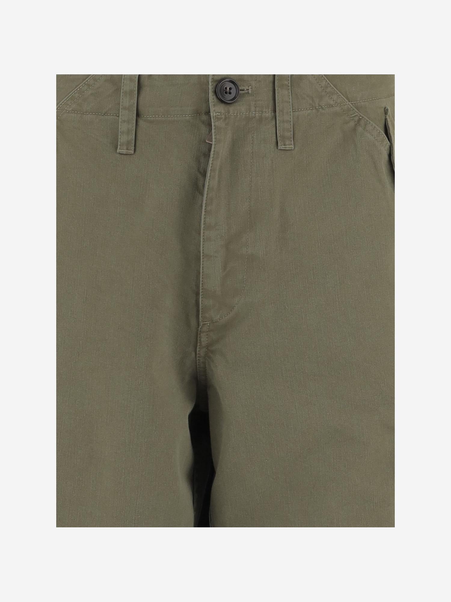 Check Cargo Pants — Green