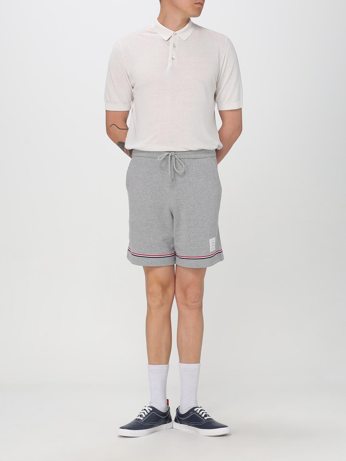 Mid-rise track shorts - Blue