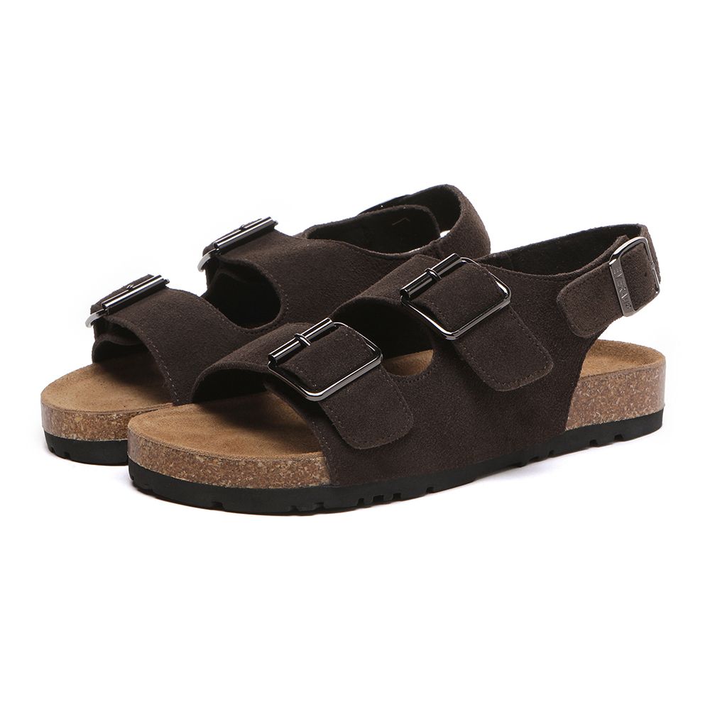 EverAu Australia Women's Flame Leather Sandals in Chocolate