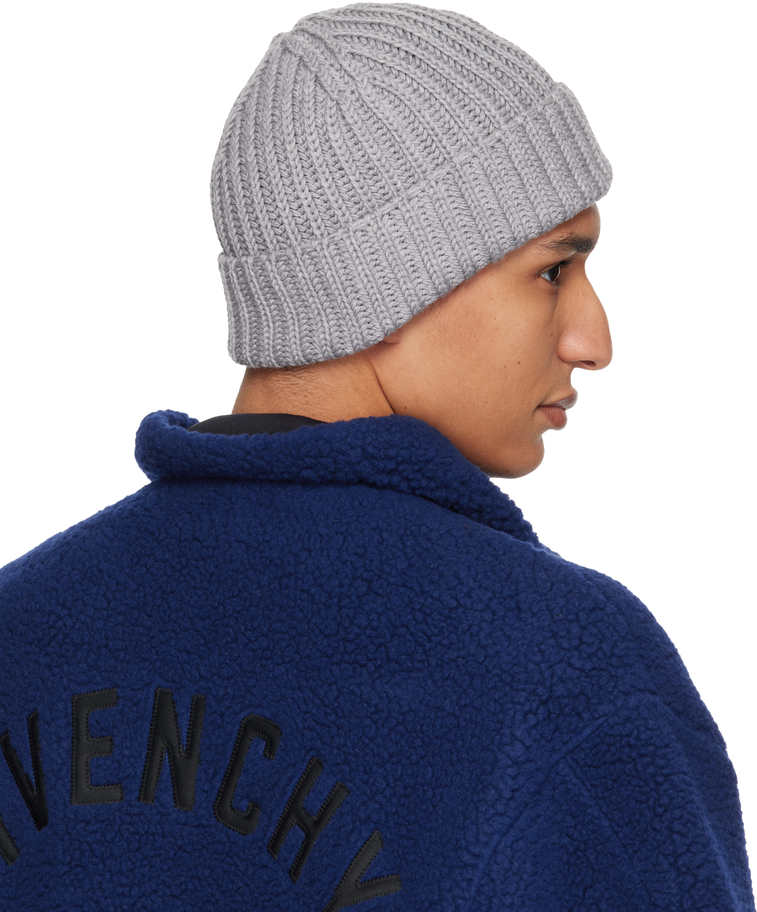 Gray Safety Pin Beanie