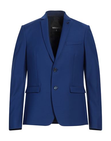 Patrizia Pepe Man Blazer Blue Size 36 Polyester, Wool, Elastane
