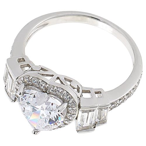 ™ Halo Baguette Shoulders Ring - Green