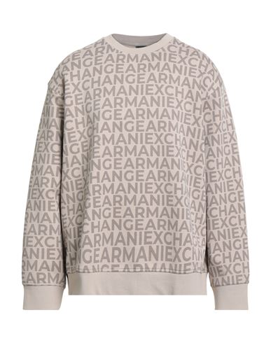 Man Sweatshirt Beige Size XL Cotton