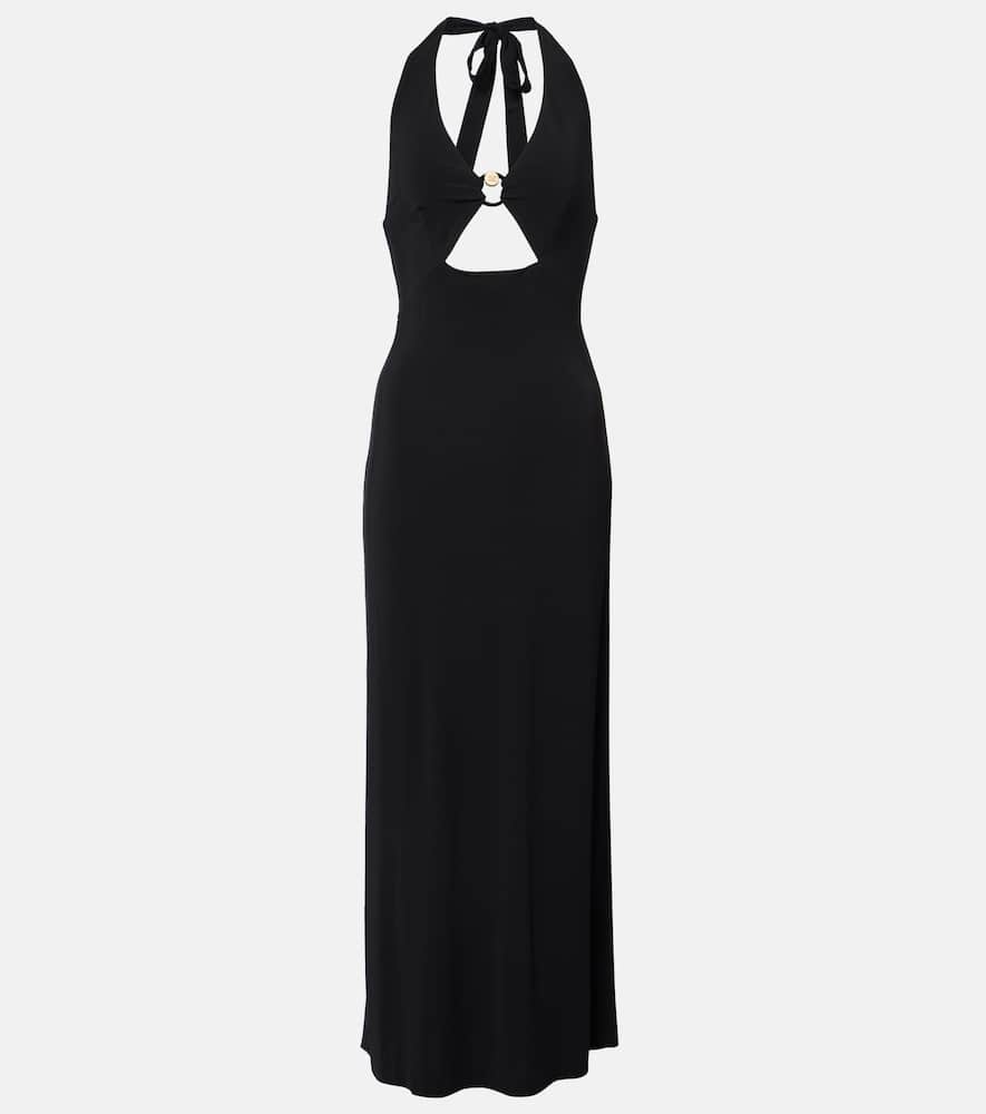 Ghiotto cutout halterneck maxi dress