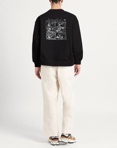 Man Sweatshirt Black Size L Cotton