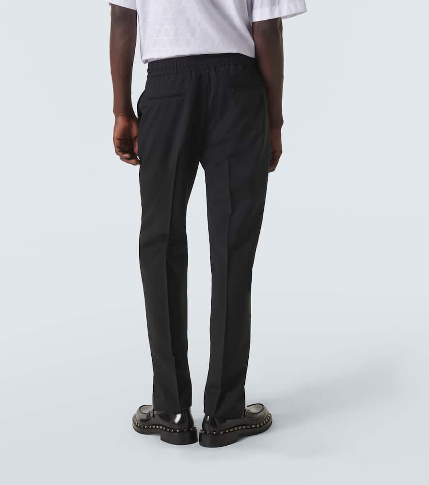 Wool and mohair slim pants