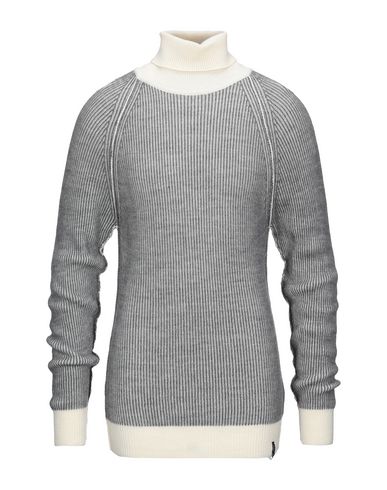 Man Turtleneck Grey Size XL Acrylic, Wool, Viscose