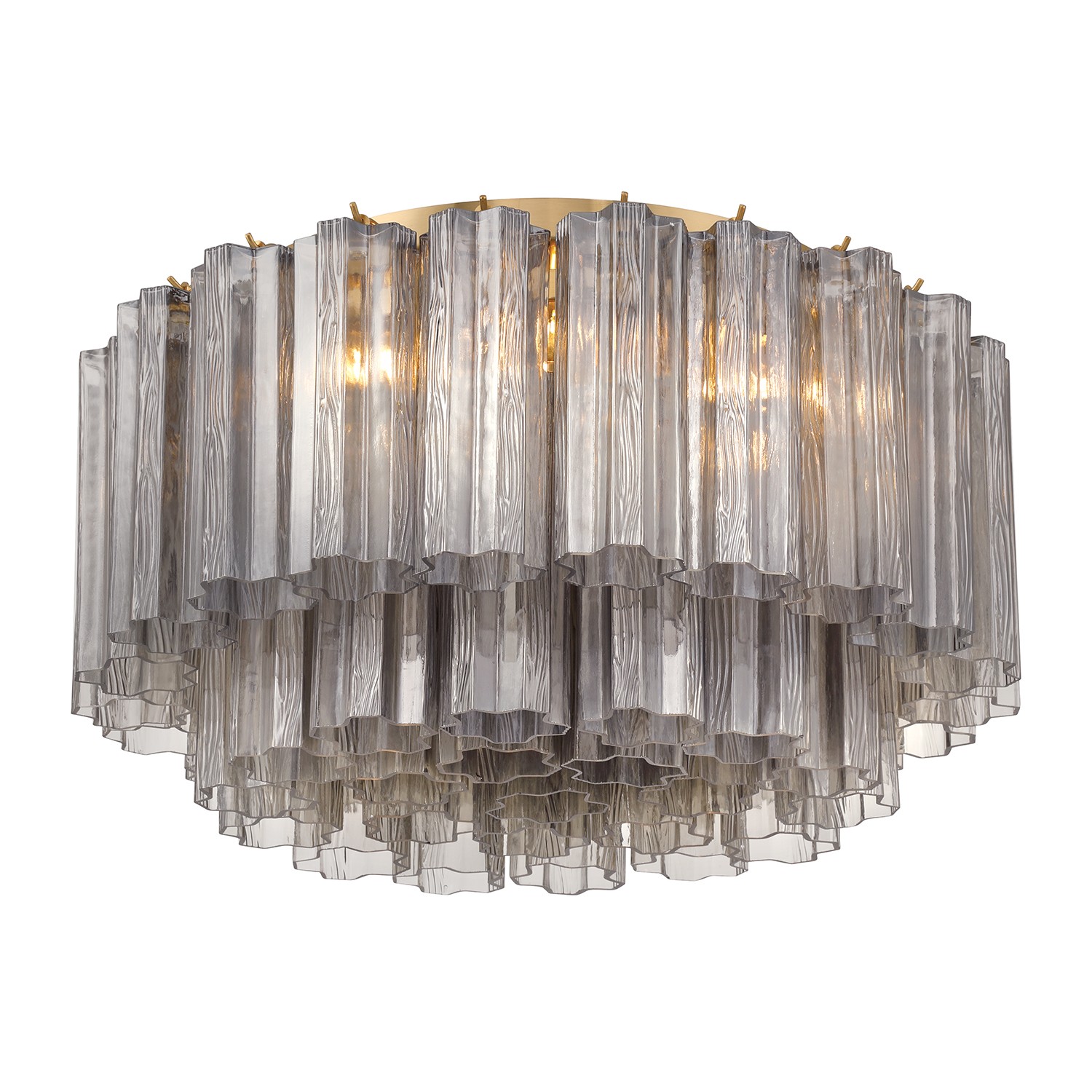 Aged Brass Flush Mount from the Addis Collection