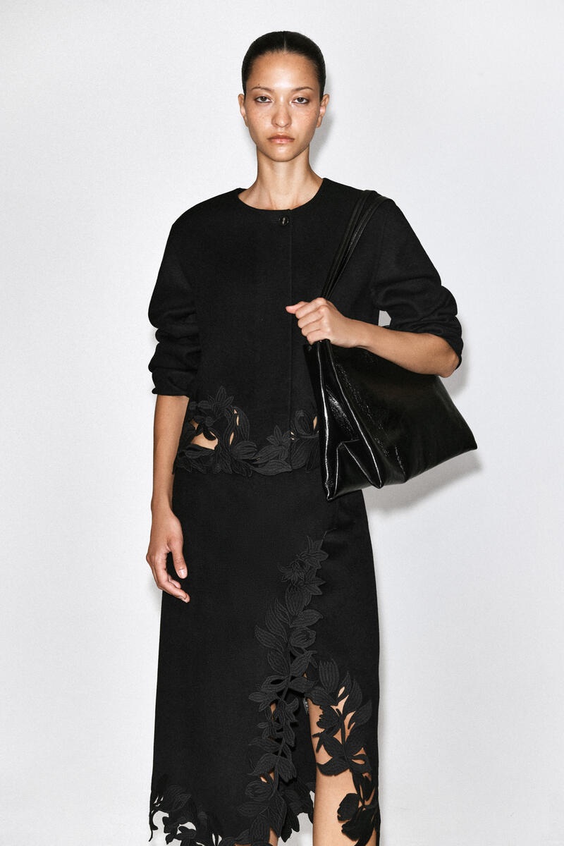 Embroidered Double-Faced Wool Jacket