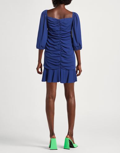 Woman Mini dress Bright blue Size S Polyester