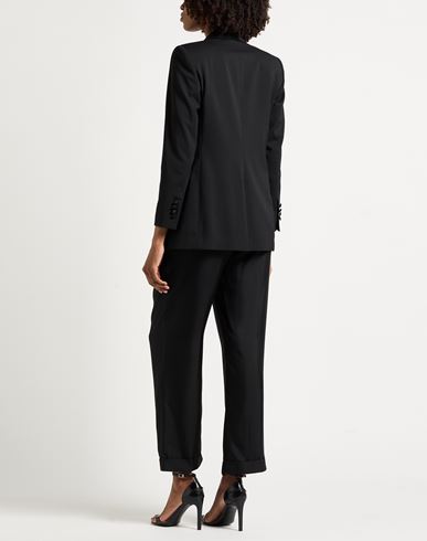 Woman Blazer Black Size 4 Polyester, Wool, Elastane