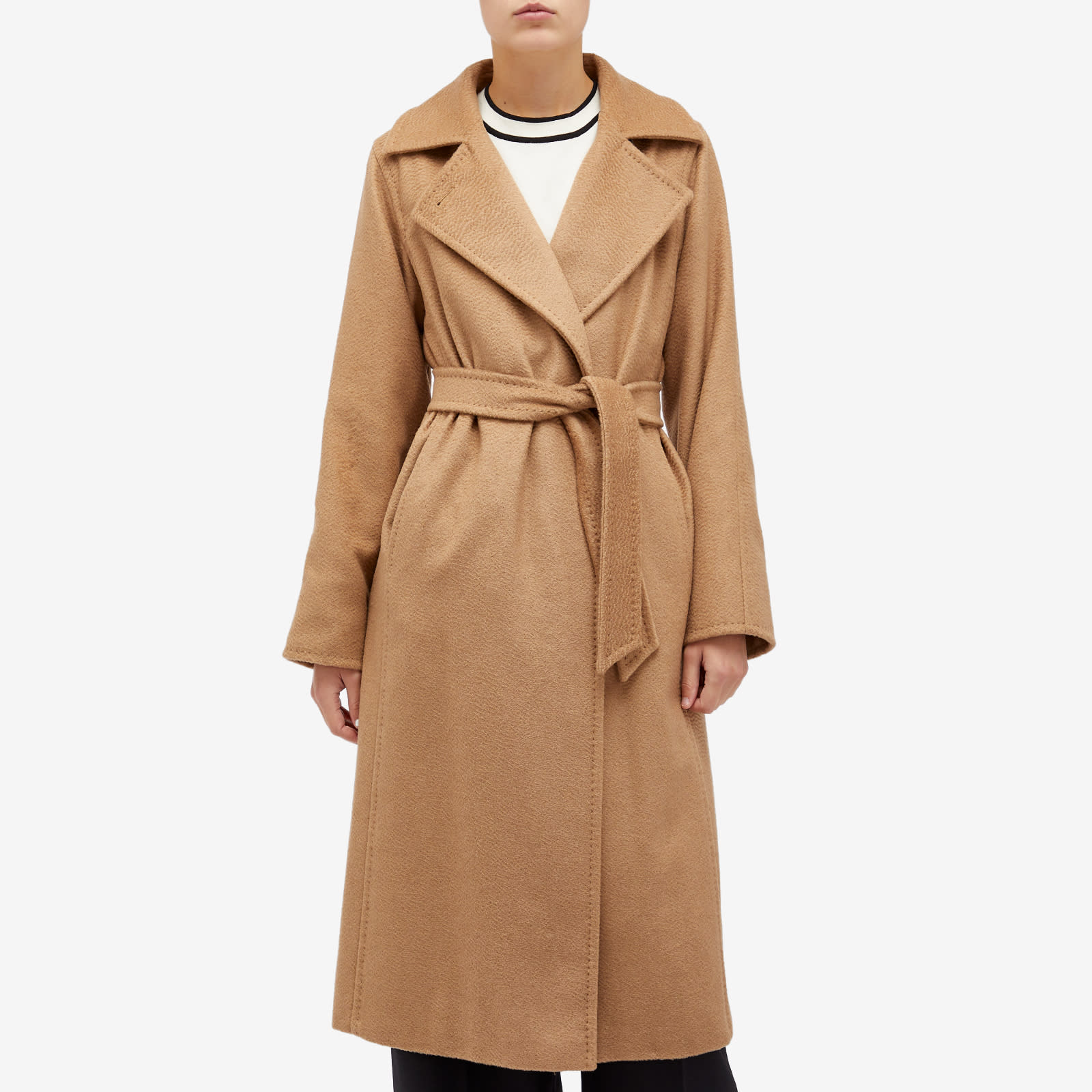 Women's Wool Maxi Coat in Camel
