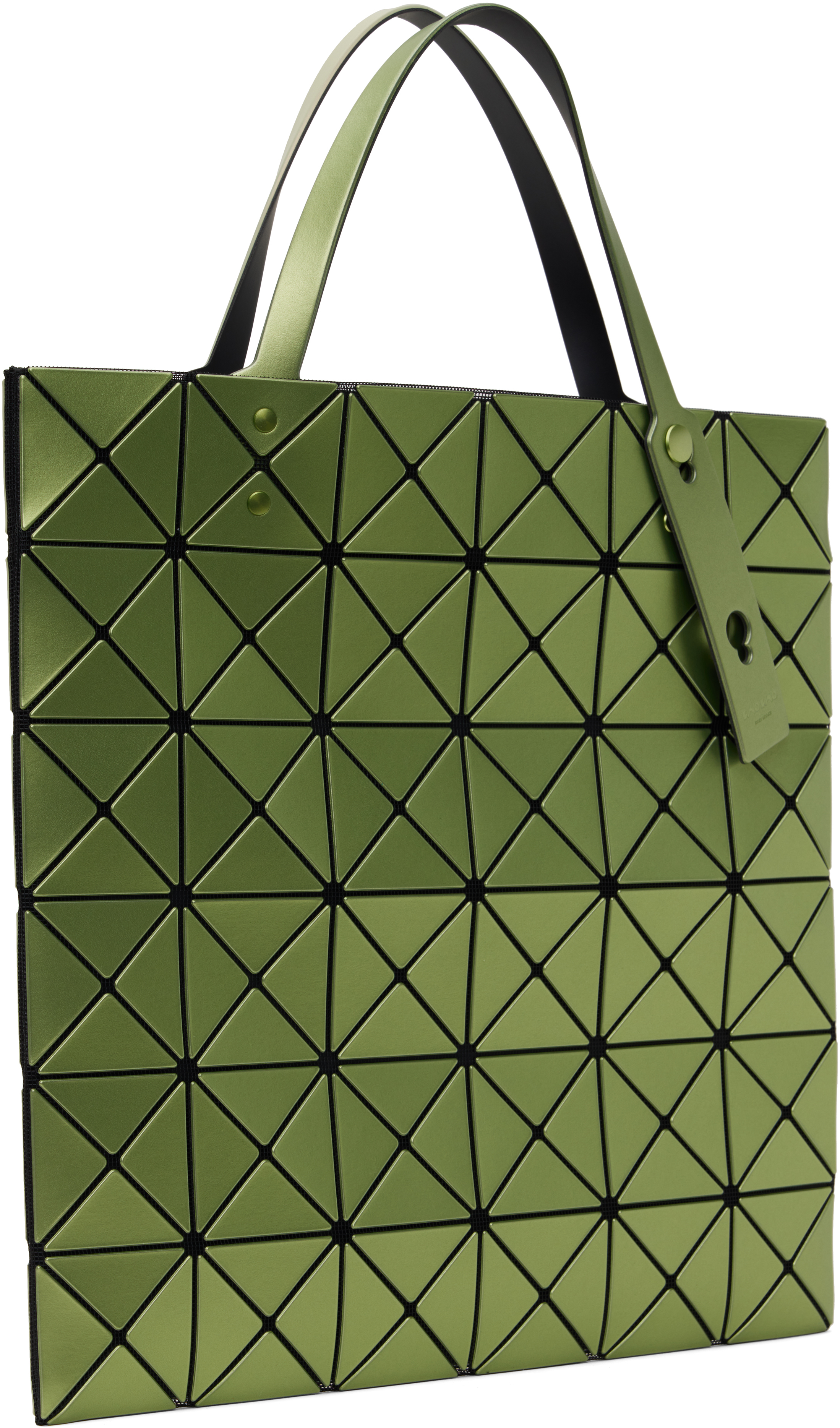 BAO BAO ISSEY MIYAKE Green & Yellow Lucent W Color Tote