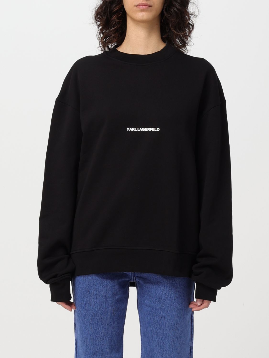 Sweatshirt Woman color Black