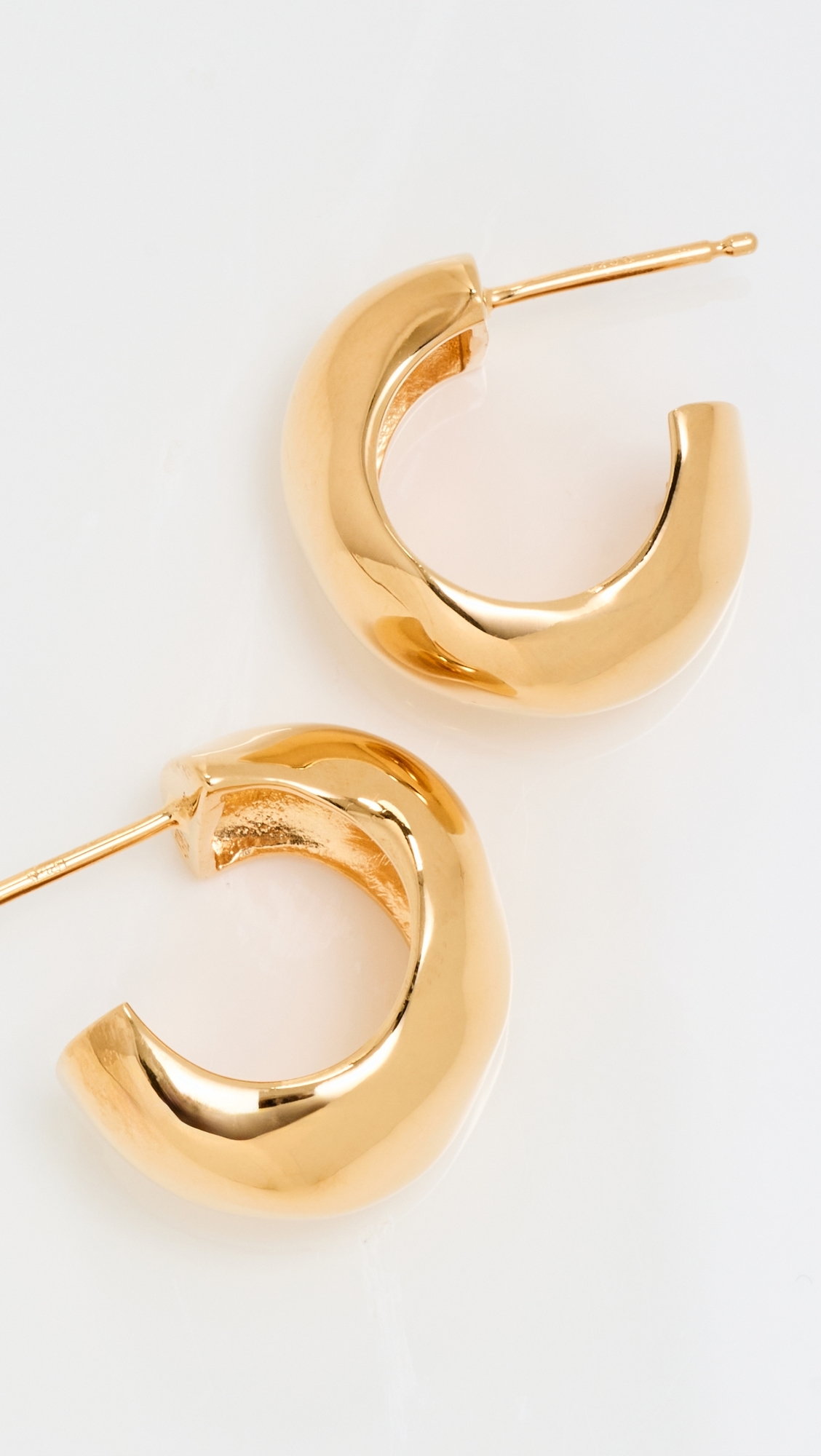 Small Celia Hoops Gold One Size