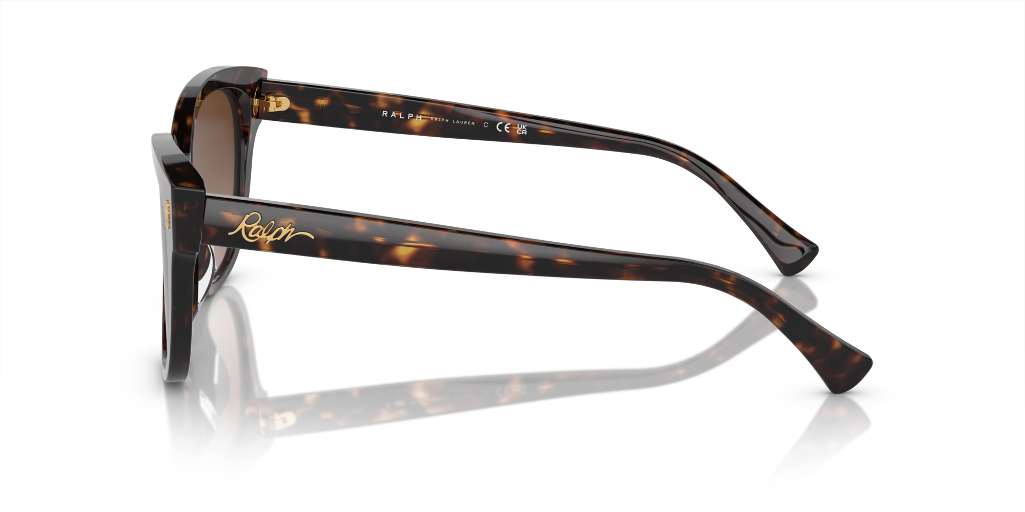 Ralph Lauren Woman Ralph Lauren RA5305U 500313 Sunglasses Acetate Black Brown Cat Eye Normal Shaded