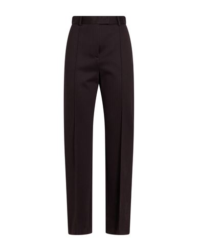 Woman Pants Dark brown Size 8 Polyester, Viscose, Elastane