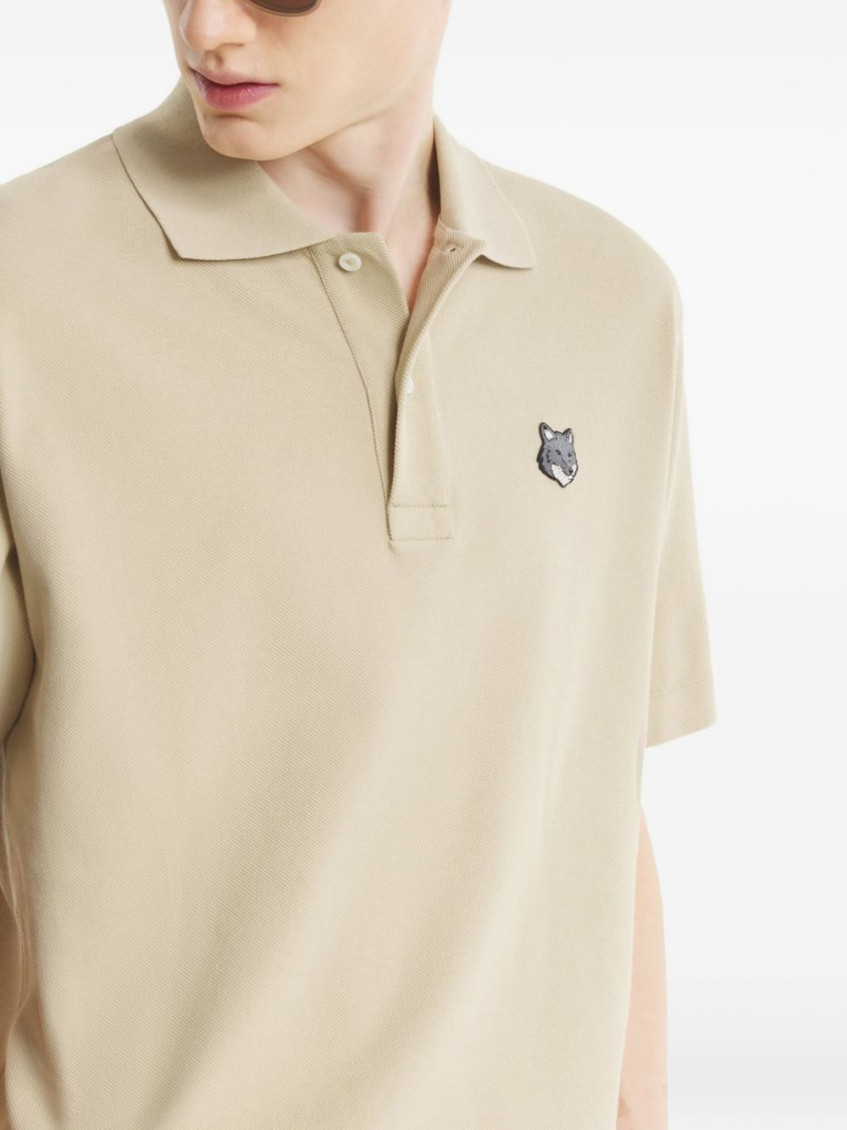 Maison Kitsuné - fox head cotton polo shirt style
