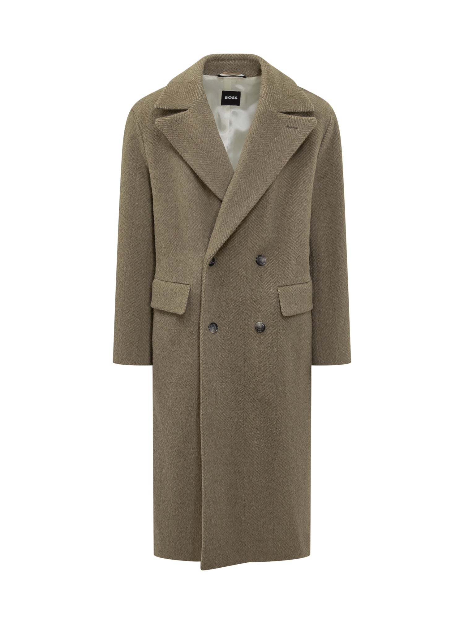 Double Breasted Wool Blend Jacket
