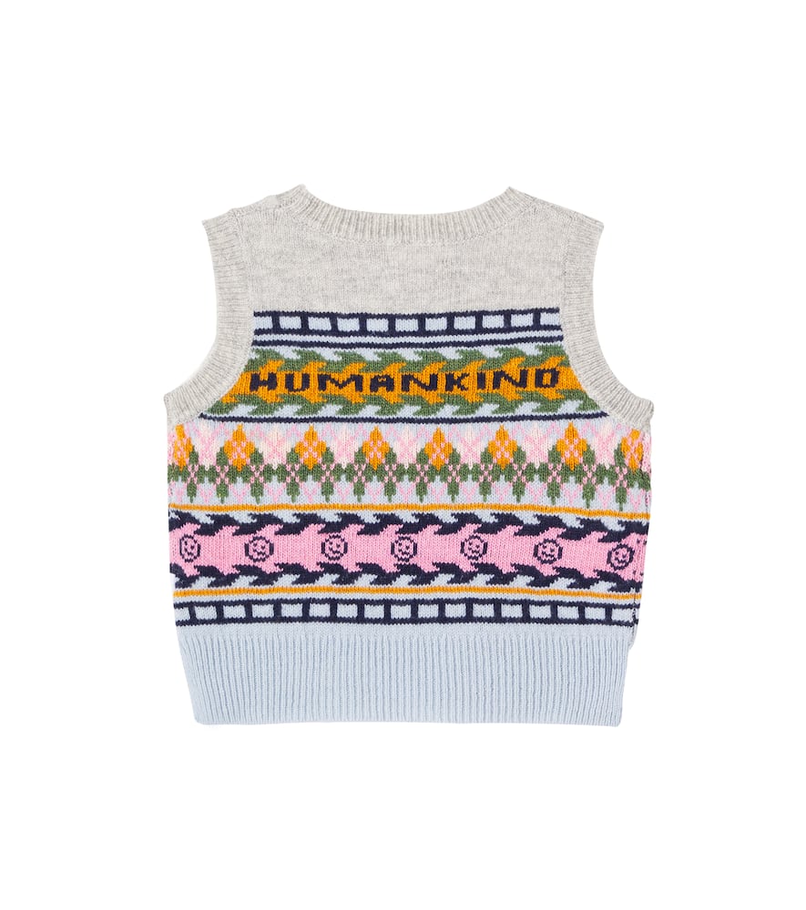 Grace argyle wool sweater vest